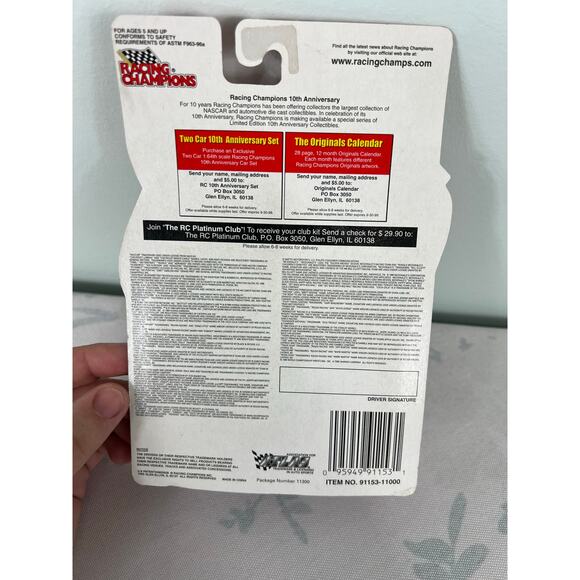 NWT Vintage Nascar 1:64 Die Cast The Originals Issue #4 Tide Car Ricky Rudd - Picture 3 of 3